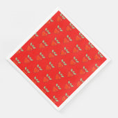 Serviette En Papier Coeurs de Saint-Valentin (Coin)