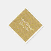 Serviette En Papier Coeurs d'or (Coin)