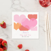 Serviette En Papier Coeurs doux Sip bébé et voir (En situation)