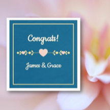 Cœurs ! Fête de fiançailles personnalisée 