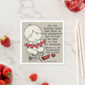 Serviette En Papier Coeurs généreux (En situation)