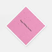 Serviette En Papier Coeurs glamés de Parties scintillant rose fille (Coin)