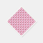 Serviette En Papier Coeurs Gnomes roses Bois Scandinave Cute (Coin)