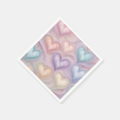 Serviette En Papier Coeurs Gossamer (Coin)