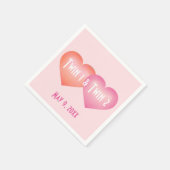 Serviette En Papier Coeurs jumeaux petite fille (Coin)