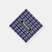 Serviette En Papier Coeurs mignons pourpres (Coin)
