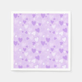 Serviette En Papier Coeurs mignons rose (Devant)