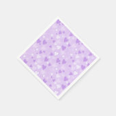 Serviette En Papier Coeurs mignons rose (Coin)