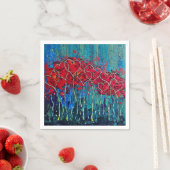 Serviette En Papier coeurs napkins cocktail (En situation)