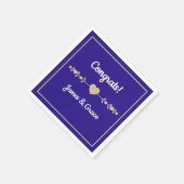 Serviette En Papier Cœurs! Partie d'engagement personnalisée (Coin)