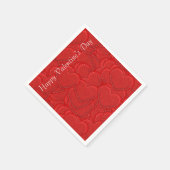 Serviette En Papier Coeurs pointus Valentine's Day Napkins (Coin)