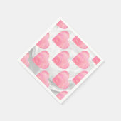 Serviette En Papier Coeurs roses (Coin)
