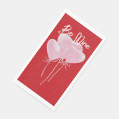 Serviette En Papier Cœurs roses (Coin)