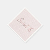 Serviette En Papier Coeurs roses Doux 16 Partie (Coin)