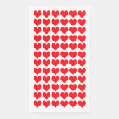 Serviette En Papier Coeurs rouges (Devant)