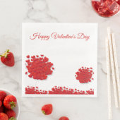 Serviette En Papier Coeurs rouges romantiques, Amour, Arbre, Saint Val (En situation)