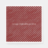 Serviette En Papier Coeurs rouges roses Ombre (Devant)