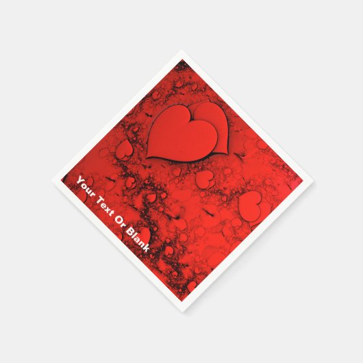 Serviette En Papier Coeurs sensibles (Coin)