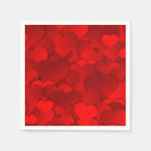 Serviette En Papier Coeurs Valentines (Devant)