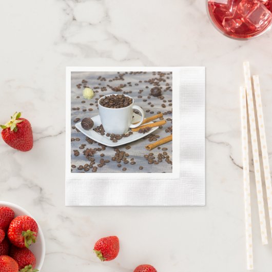 Serviette En Papier Coffee and spices (En situation)