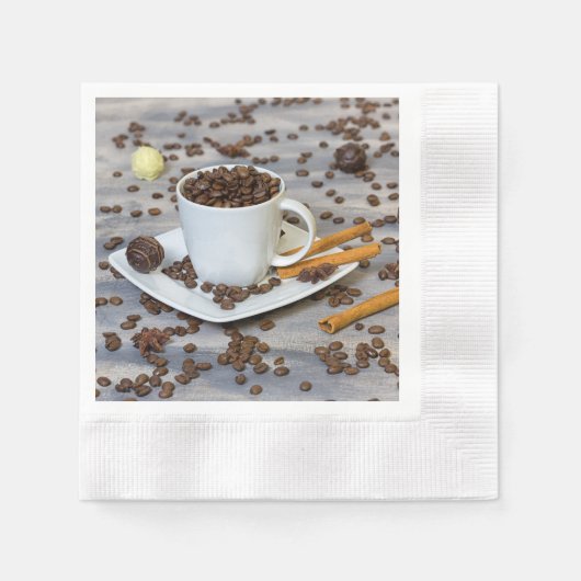 Serviette En Papier Coffee and spices (Devant)