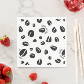 Serviette En Papier Coffee Beans "Mmm Coffee" Papier Serviettes (En situation)