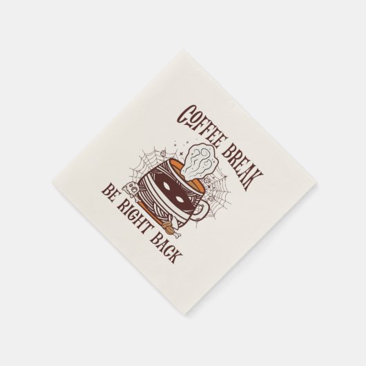 Serviette En Papier Coffee Break, Be Right Back - Inspiré Zombie (Coin)