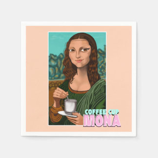 Serviette En Papier Coffee Cup Mona Art