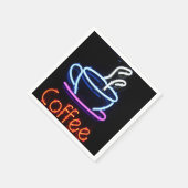 Serviette En Papier Coffee Cup Neon Sign Party Napkins (Coin)