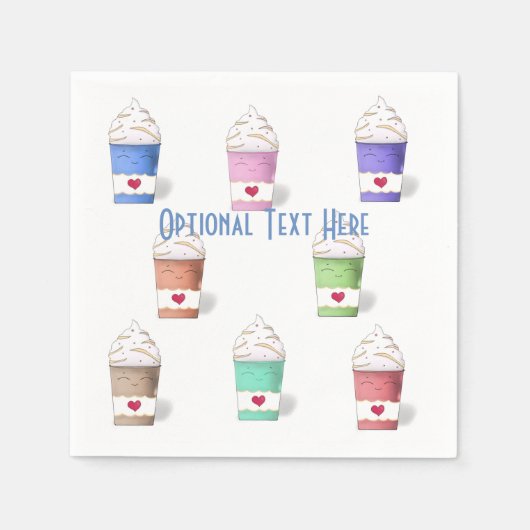 Serviette En Papier Coffee Cups (Devant)