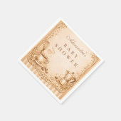 Serviette En Papier Coffee Lover Baby Shower (Coin)