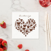 Serviette En Papier Coffee Lover Heart Thunder_Cove (En situation)