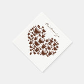 Serviette En Papier Coffee Lover Heart Thunder_Cove (Coin)