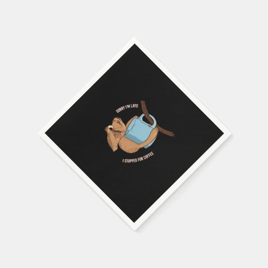 Serviette En Papier Coffee Sloth (Coin)