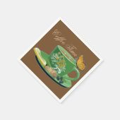 Serviette En Papier Coffee Time Cup & Saucer Napkins (Coin)
