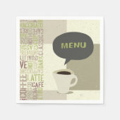 Serviette En Papier Coffhouse Menu Papier Napkins (Devant)