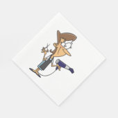 Serviette En Papier Coiffeur Avec Ciseaux (Coin)