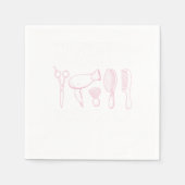Serviette En Papier Coiffeuse (Devant)