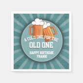 Serviette En Papier Cold One pour la fête d'Anniversaire (Devant)