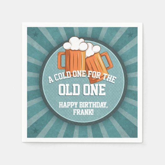 Serviette En Papier Cold One pour la fête d'Anniversaire (Devant)
