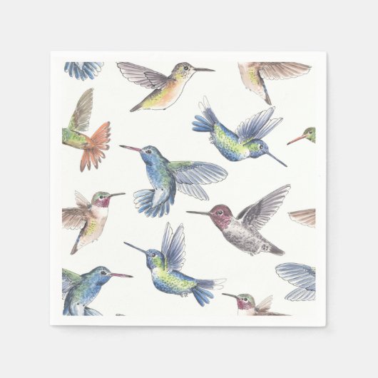 Serviette En Papier Colibri (Devant)