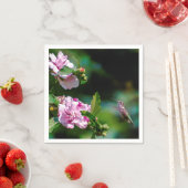 Serviette En Papier Colibri à gorge rubis - Photo originale (En situation)