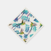 Serviette En Papier Colibri à queue longue tropicale (Coin)
