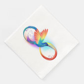 Serviette En Papier Colibri arc-en-ciel avec symbole Infinity (Coin)