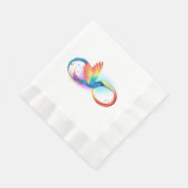 Serviette En Papier Colibri arc-en-ciel avec symbole Infinity (Coin)