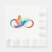 Serviette En Papier Colibri arc-en-ciel avec symbole Infinity (Devant)