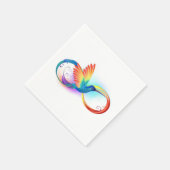 Serviette En Papier Colibri arc-en-ciel avec symbole Infinity (Coin)