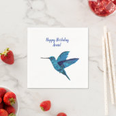 Serviette En Papier Colibri bleu (En situation)