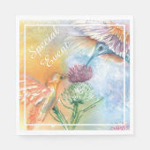Serviette En Papier Colibri coloré (Devant)