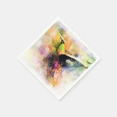 Serviette En Papier Colibri d'aquarelle (Coin)